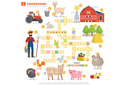 6 Crosswords - Learn English words, an Object Graphic by Bezvershenko (Thumbnail 3 of 8)
