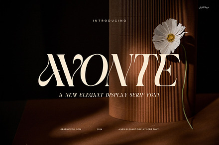 Avonte - Elegant Serif Font, a Serif Font by Graphicxell
