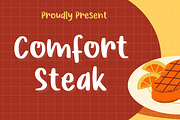 Comfort Steak, a Handwritten Font by Aisyah (Thumbnail 1 of 4)