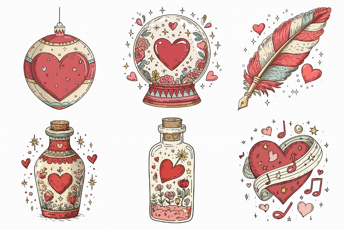 Whimsical Valentine Collection, an Illustration by Libby Wishes (Photo 5 of 5)