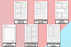 Printable Travel Planner - A5