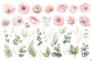 Dusty Pink & Green Watercolor, an Object Illustration by Elena Medvedeva (Thumbnail 7 of 10)