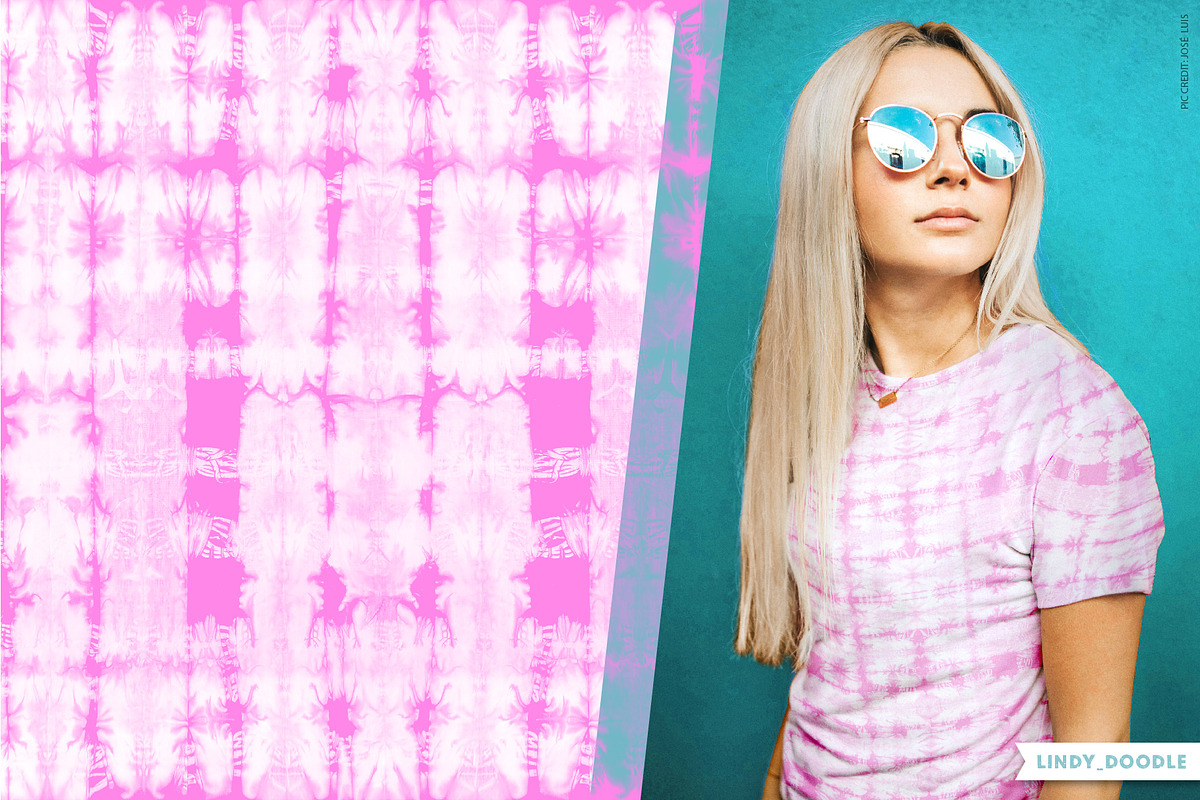 Monochromatic Tie Dye Pack, a Pattern Graphic by Lindy_doodle (Photo 5 of 9)