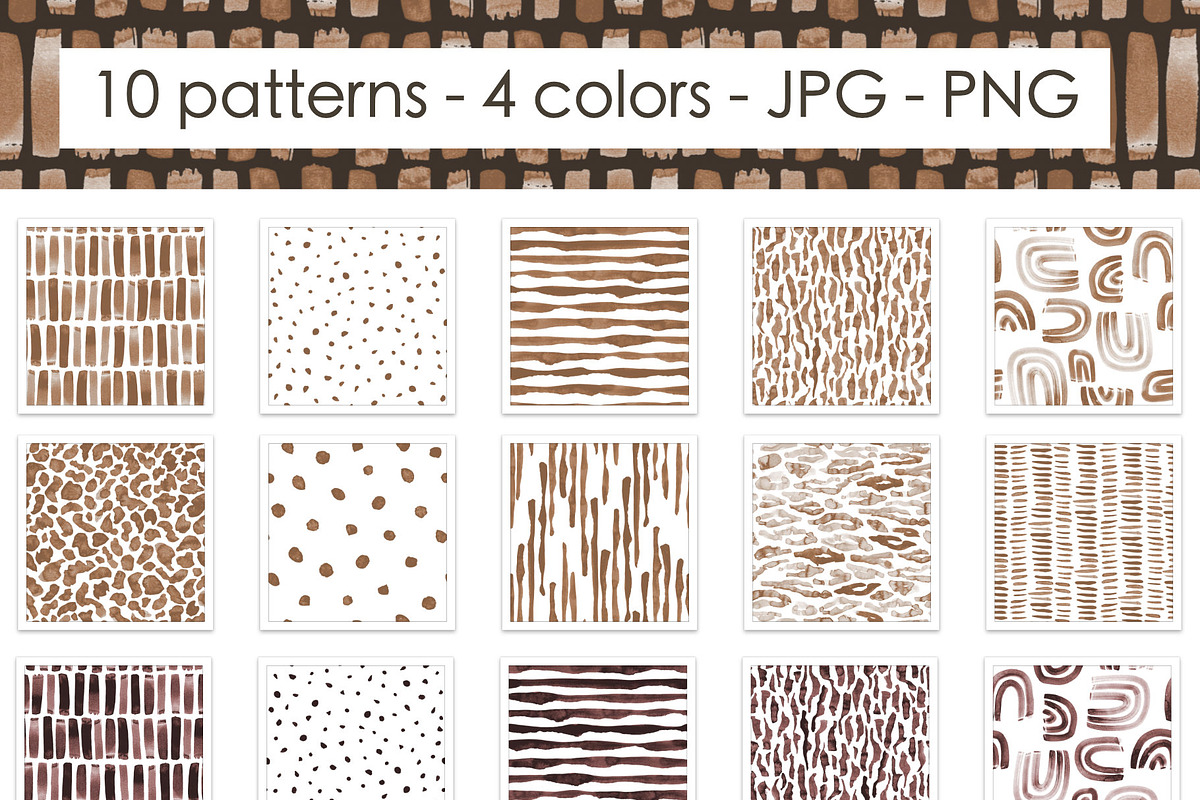 Painted shapes - patterns collection, a Pattern Graphic by Wild Rose (Photo 2 of 9)