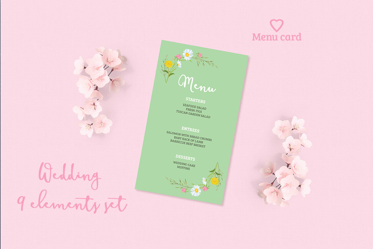 Summer Wedding Invitation Set, an Invitation Template by land art (Photo 7 of 9)