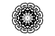 Black and White Mandala Patterns Set, a Decorative Illustration by NJ Himel (Thumbnail 58 of 101)