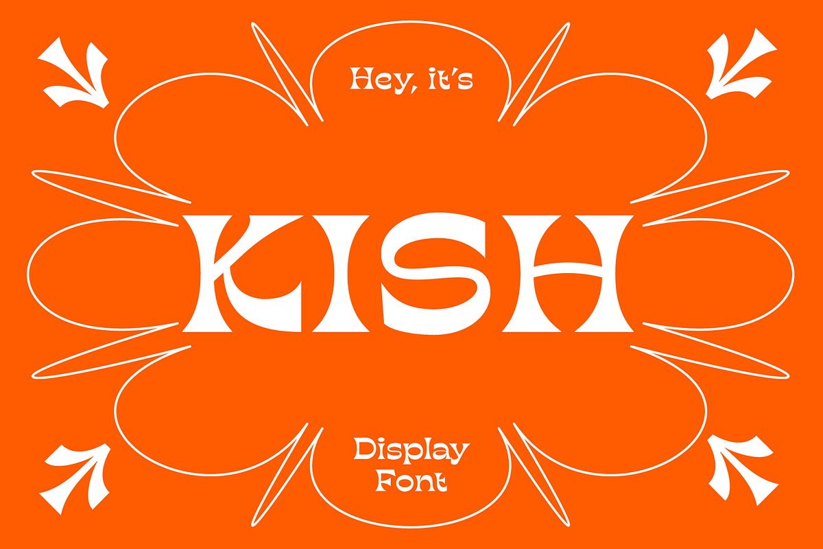 KISH - Quirky Display Type, a Font by That That Creative (Photo 1 of 19)