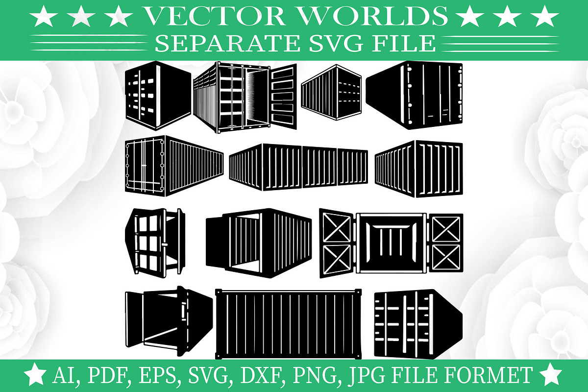 Container Shipping SVG, Shipping SVG, an Object Graphic by VectorWorlds (Photo 3 of 3)