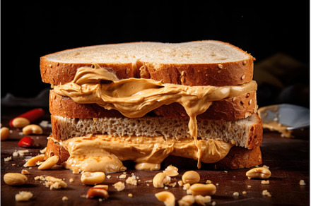 Delightful Peanut butter. Generate, a Food & Drink Photo by Ylivdesign