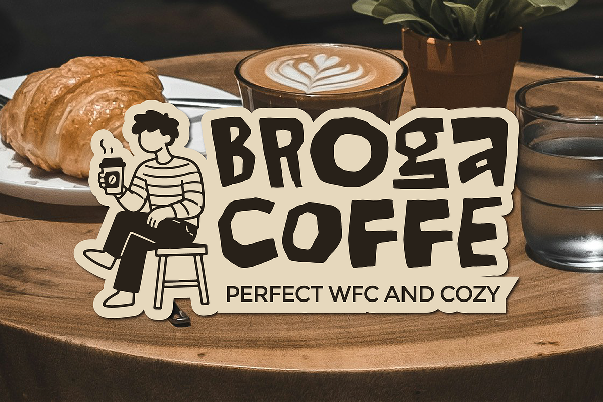 Agiro Brand – Playful Cutout Font, a Handwritten Font by Mahesans Co (Photo 4 of 10)