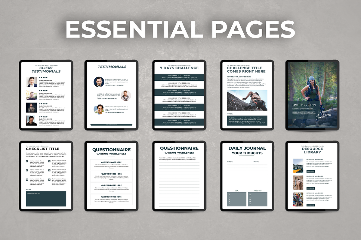 Canva E-Book & Workbook Template, a Templates & Theme by Raytas Studio (Photo 6 of 12)
