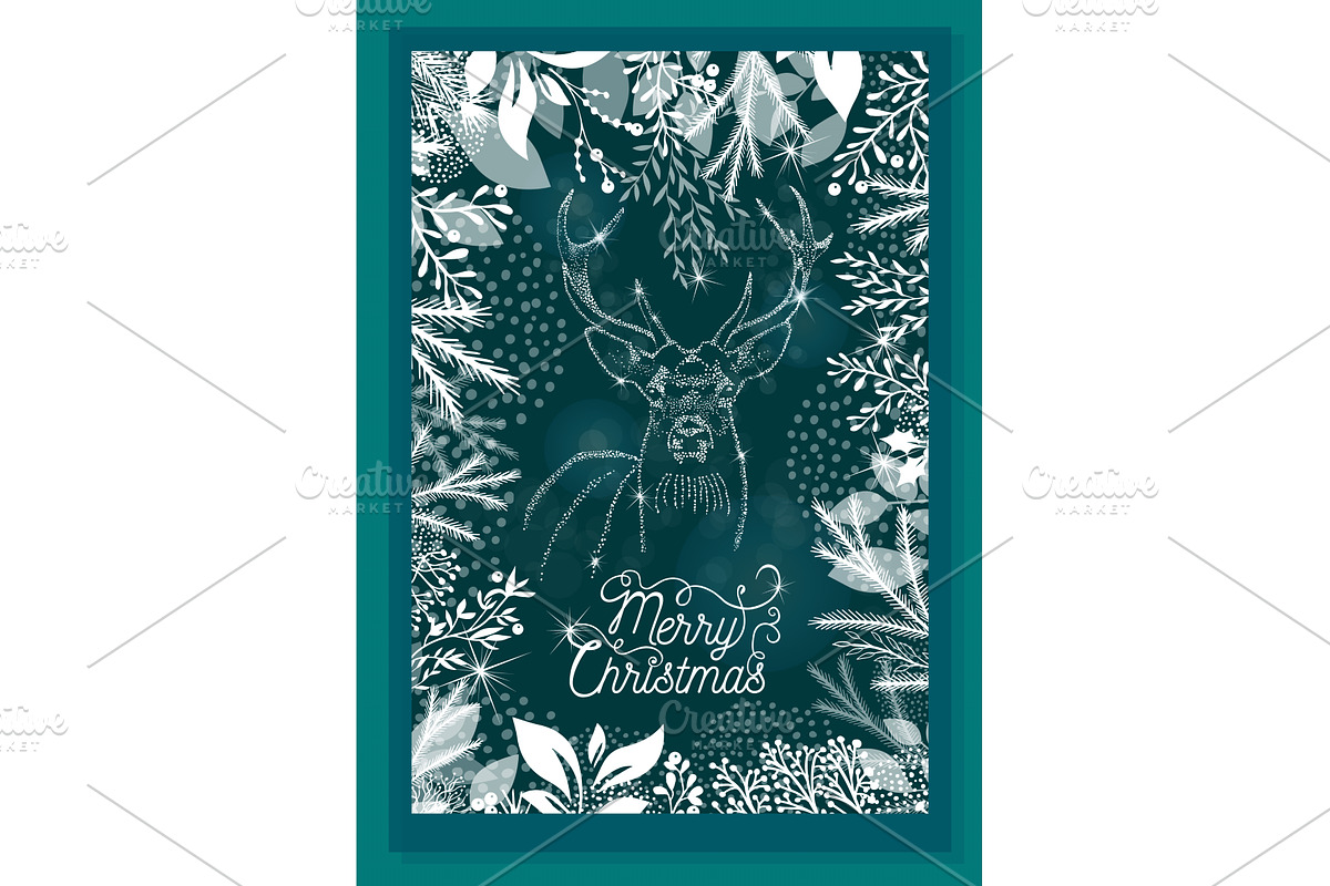 Luxury Christmas and Happy New Year, an Illustration by Nenahliadava Design