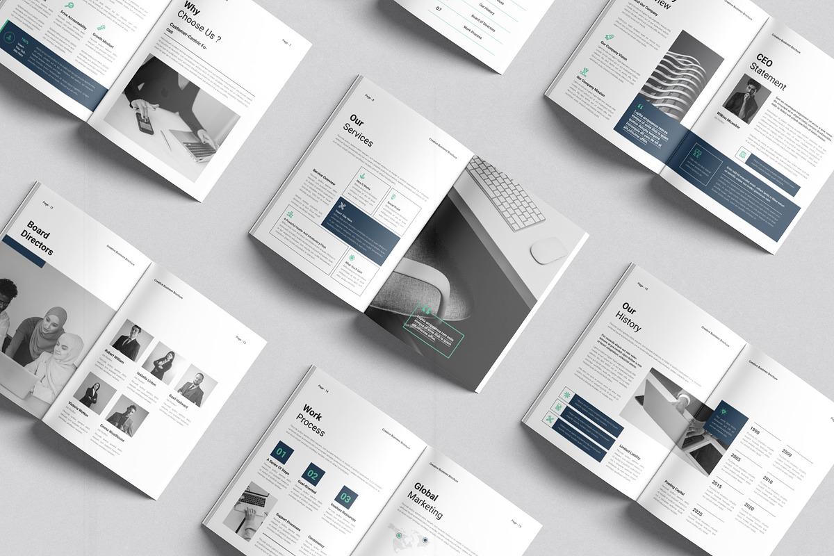 Business Brochure Template, a Brochure Template by DesignCrest (Photo 9 of 13)