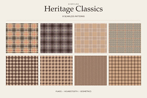 Heritage Classics Seamless Patterns