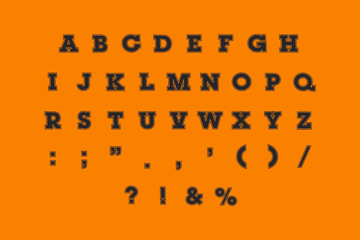 Varsity Design, a Slab Serif Font by Fourteen Letter (Photo 6 of 8)