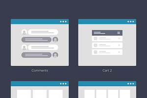 48 Website Wireframes And Flowchart