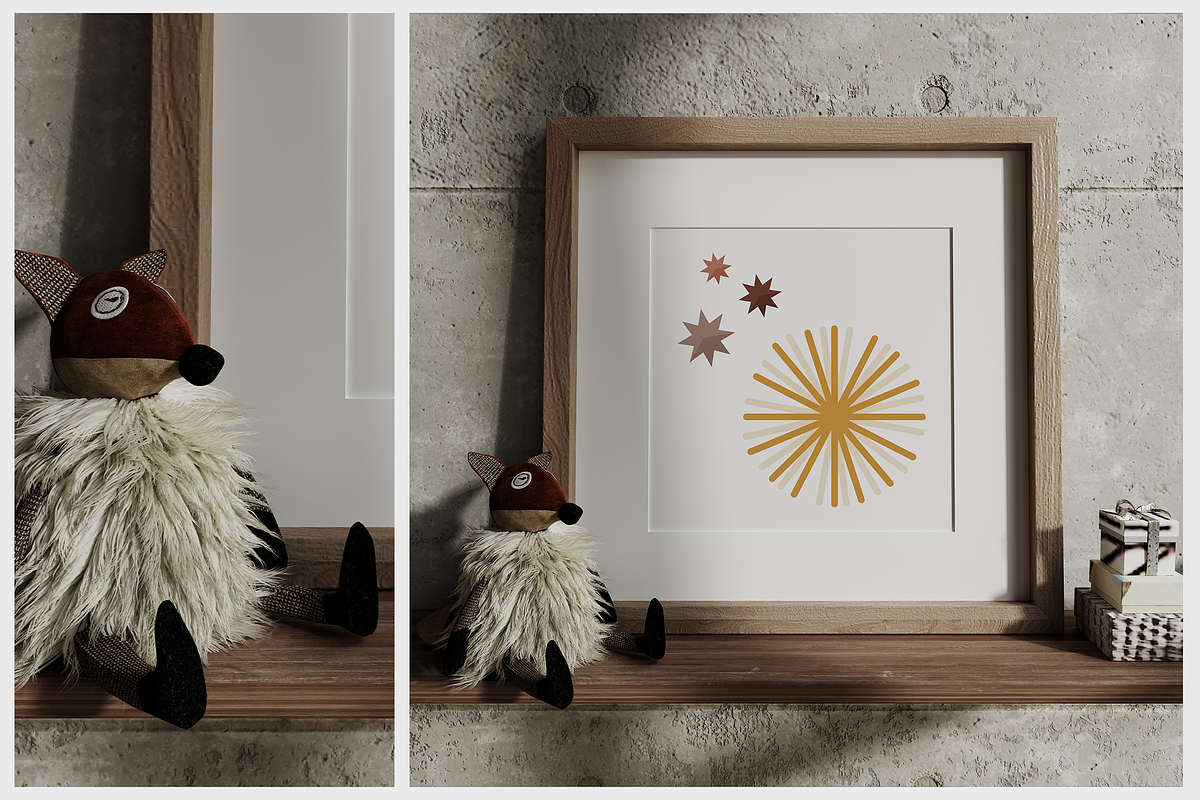 Modern Baby Room | 9 Frame Mockups, a Print Template by Creative Studio HZ (Photo 7 of 9)