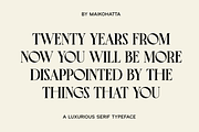 Crista - Elegant Serif Typeface, a Serif Font by MaikoHatta (Thumbnail 9 of 9)