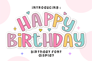 Happy Birthday - Playful Party Font