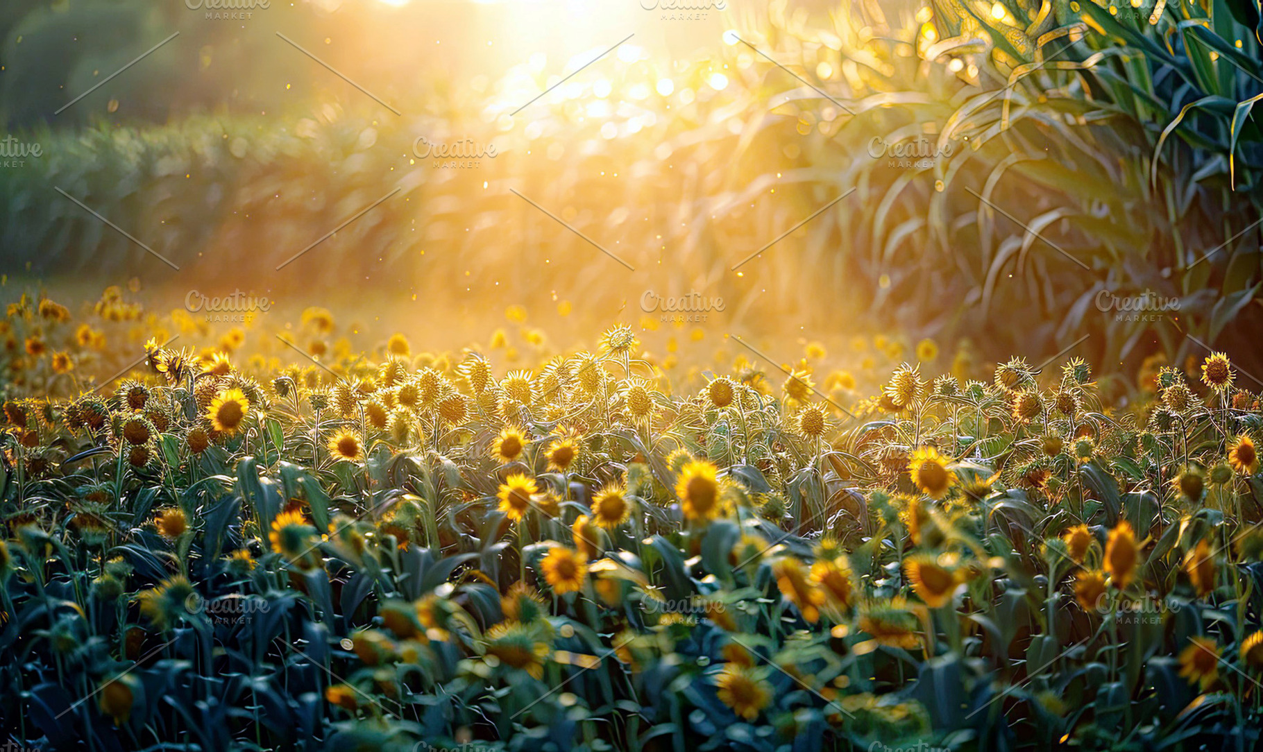 Sun Cultivation Farming Summer Abstr, a Photo by LOGOCREATIVE