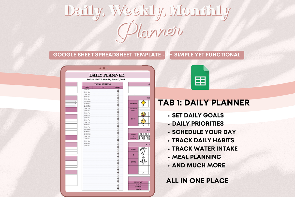 All-in-One Planner Template, a Templates & Theme by bellaROSEworkshop (Photo 5 of 10)
