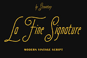 La Fine Signature Elegant Script, a Script Font by Struvictory.art (Thumbnail 1 of 9)