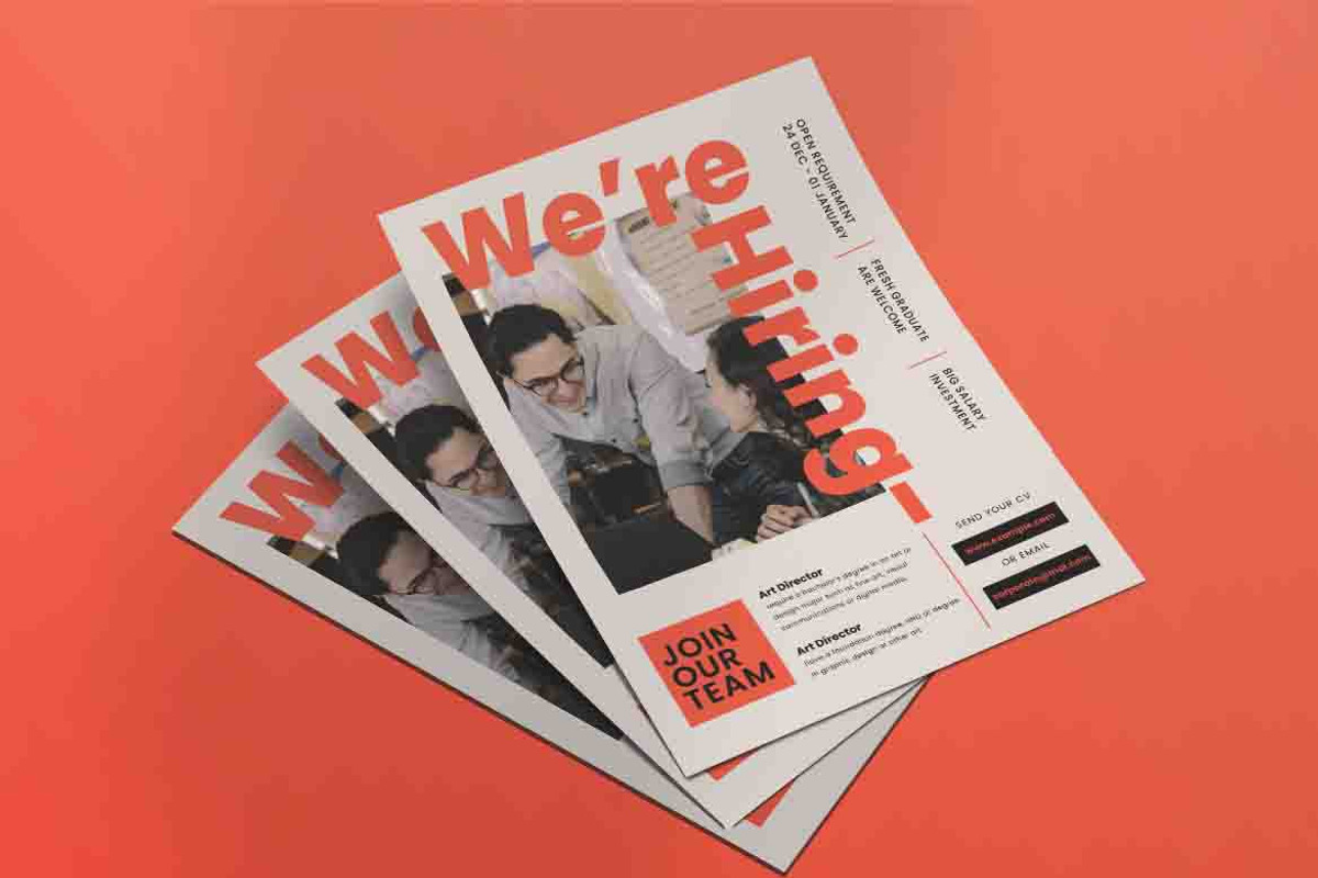 Job Vacancy Instagram Post Flyer, a Flyer Template by Tokosatsu (Photo 3 of 5)