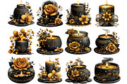Elegant Candle Decor Clipart, an Illustration by DreamArtGraphic (Thumbnail 4 of 4)