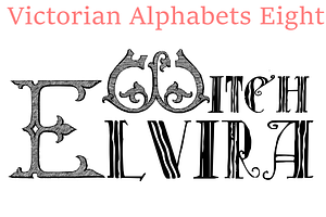 Victorian Alphabets Eight, a Slab Serif Font by Intellecta Design