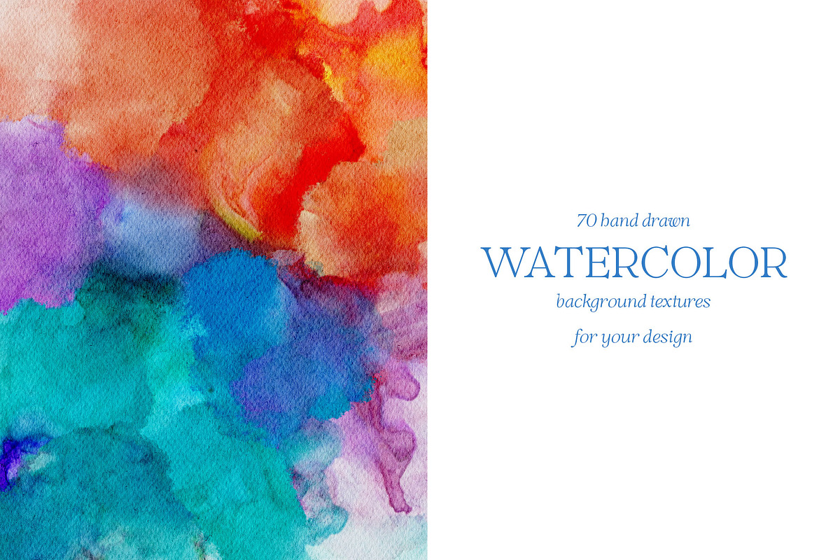 Hand drawn watercolor backgrounds, a Texture Graphic by Deveze Art & Co (Photo 8 of 13)