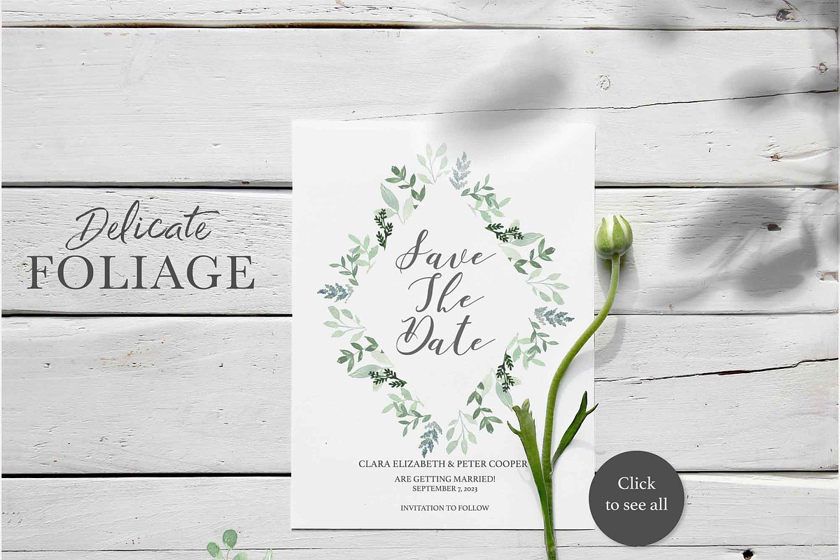 DELICATE FOLIAGE leaves greenery, an Illustration by Momo Studio (Photo 8 of 15)