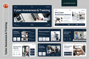 Cyber Awareness & Training, a Presentation Template by Sixtemp