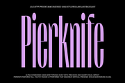 Pierknife | Ultra Condensed Sans, a Sans Serif Font by Jolicia Type (Thumbnail 1 of 14)
