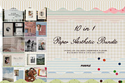 Paper Aesthetic Bundle: 10 in 1, an Object Graphic by Purple (Thumbnail 1 of 21)
