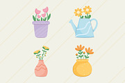 Cute Florist Icons Set, a Templates & Theme by studiogstock (Thumbnail 4 of 4)
