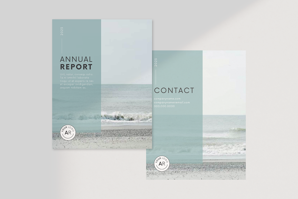 Minimal Annual Report Template Canva, a Brochure Template by frommakertomaker (Photo 6 of 9)