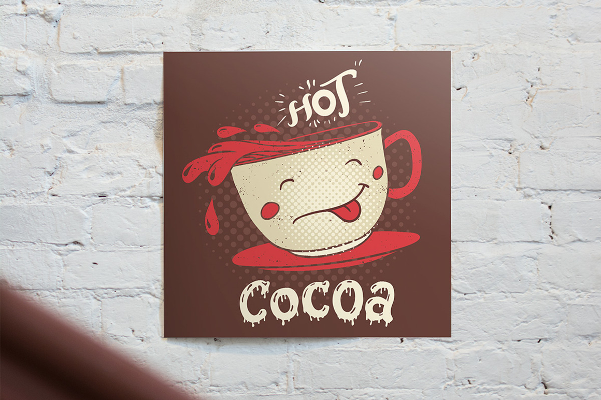 Hot Cocoa 5 Chalkboard Signs Set, an Object Graphic by Paul Lesser (Photo 5 of 6)