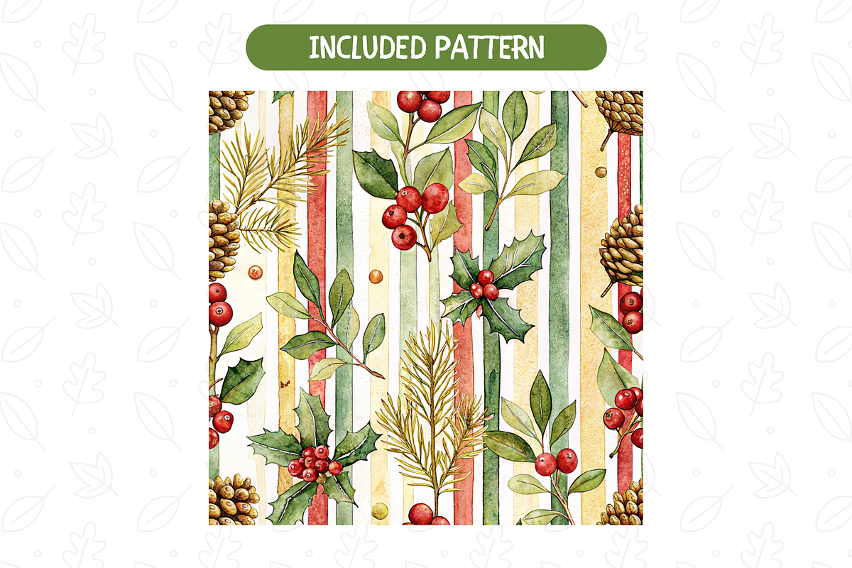 Christmas Goose Watercolor Set, an Illustration by TatiMockup (Photo 7 of 8)