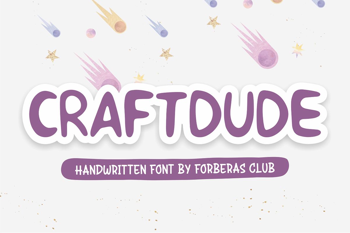 Craftdude | Fun Handwritten Font, a Serif Font by Forberas Club (Photo 1 of 7)