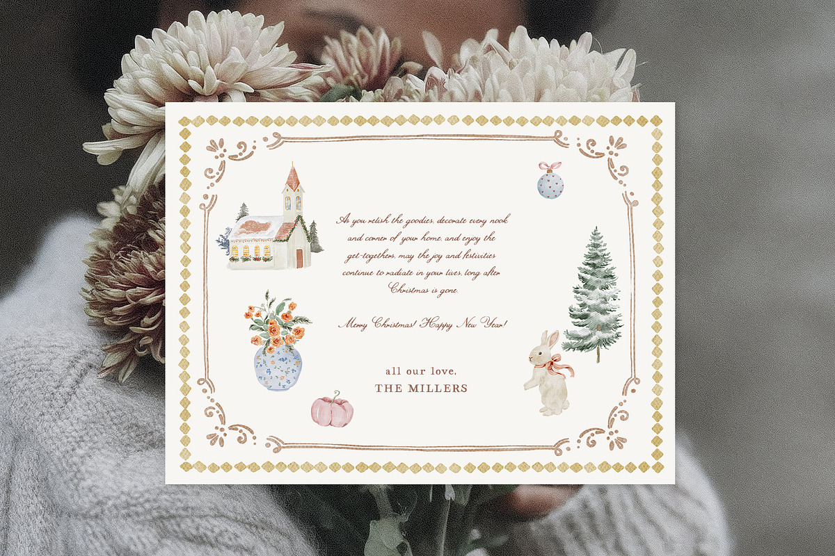 Childhood Noël Christmas Clipart, a Decorative Illustration by Muse Artist (Photo 6 of 27)