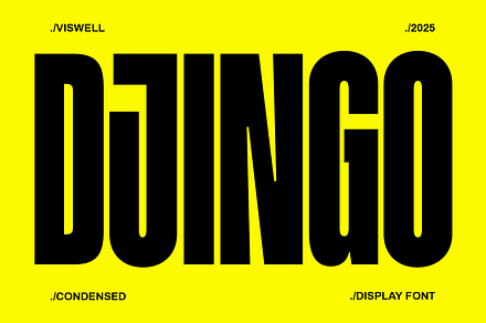 Djingo - Condensed Display Font