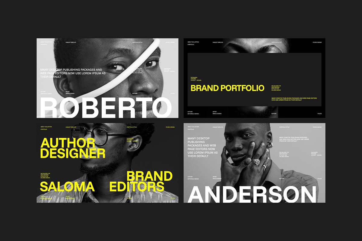 SALOMA - Brand Portfolio Template, a Presentation Template by Creatorism (Photo 4 of 9)