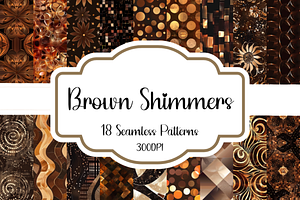 Brown Shimmers Seamless Patterns