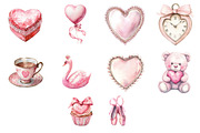 Coquette Valentine Clipart, an Illustration by Design Market (Thumbnail 4 of 4)