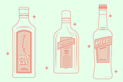 Cocktail Bottle Vector, a Food Illustration by TheFoodAtlas (Thumbnail 5 of 7)