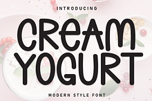 Cream Yogurt | Script Font