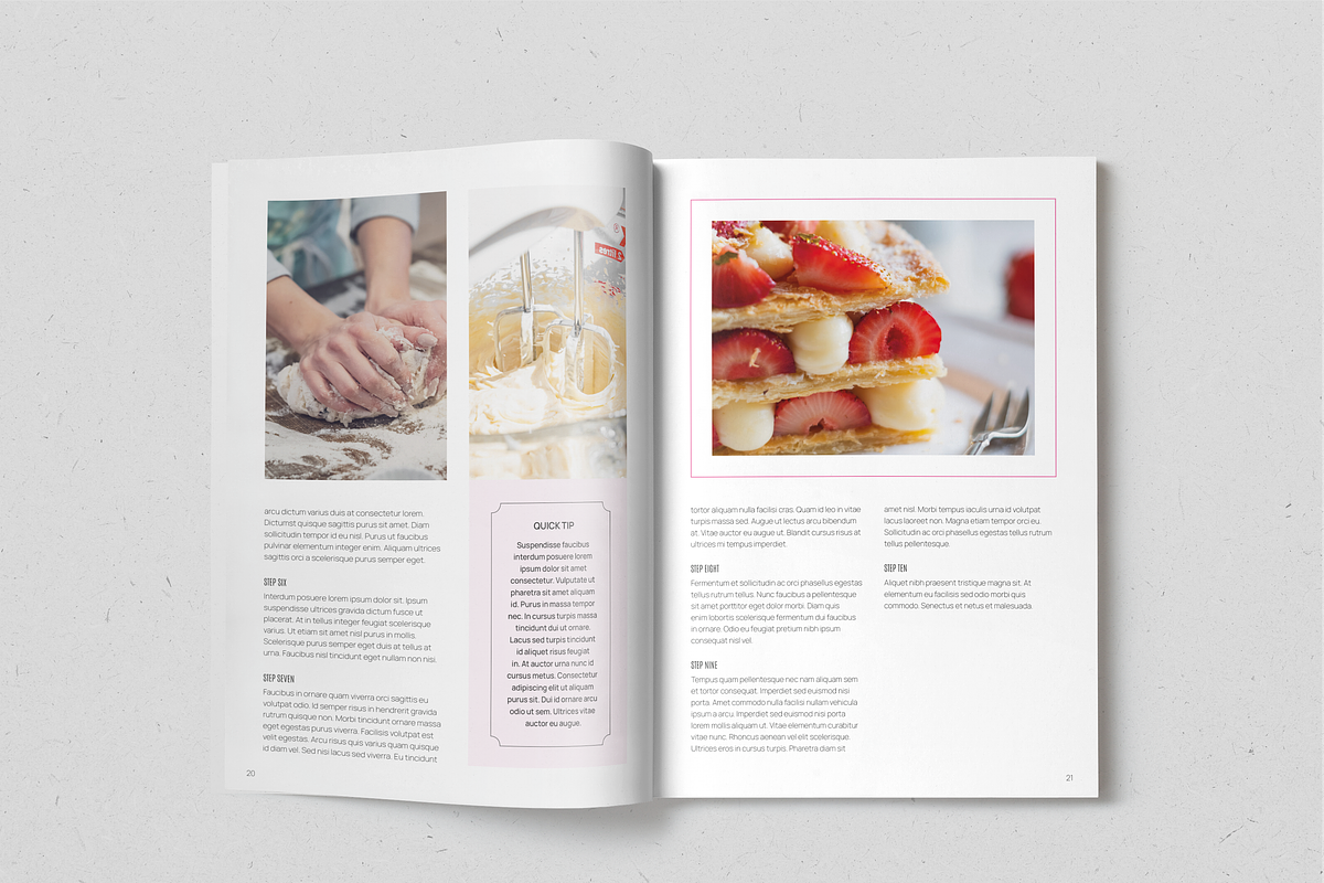 Sweet Heaven Recipe Book, a Magazine Template by SonaGeciova (Photo 12 of 18)