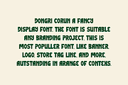 Dongri Corun - Funny Font, a Sans Serif Font by Iqsiart Studio (Thumbnail 4 of 6)