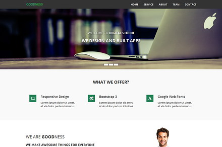 GOODNESS - One Page Business