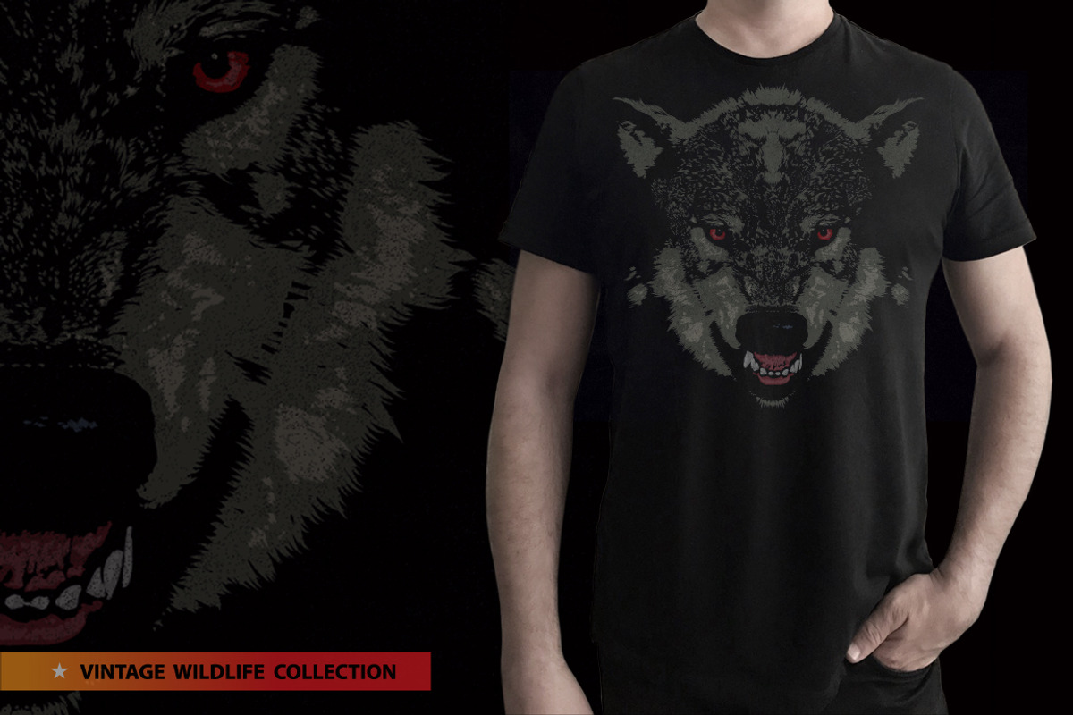 Grey Wolf - Vector illustration, an Animal Illustration by Artistic & Unique (Photo 5 of 5)